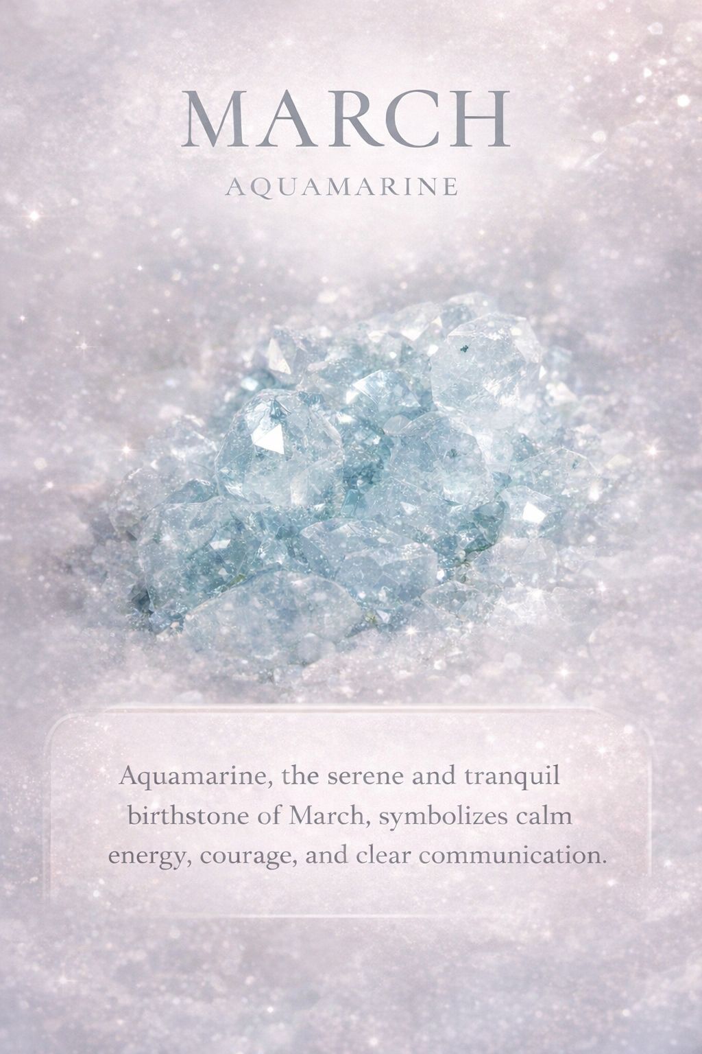 March aquamarine gold initial bracelet