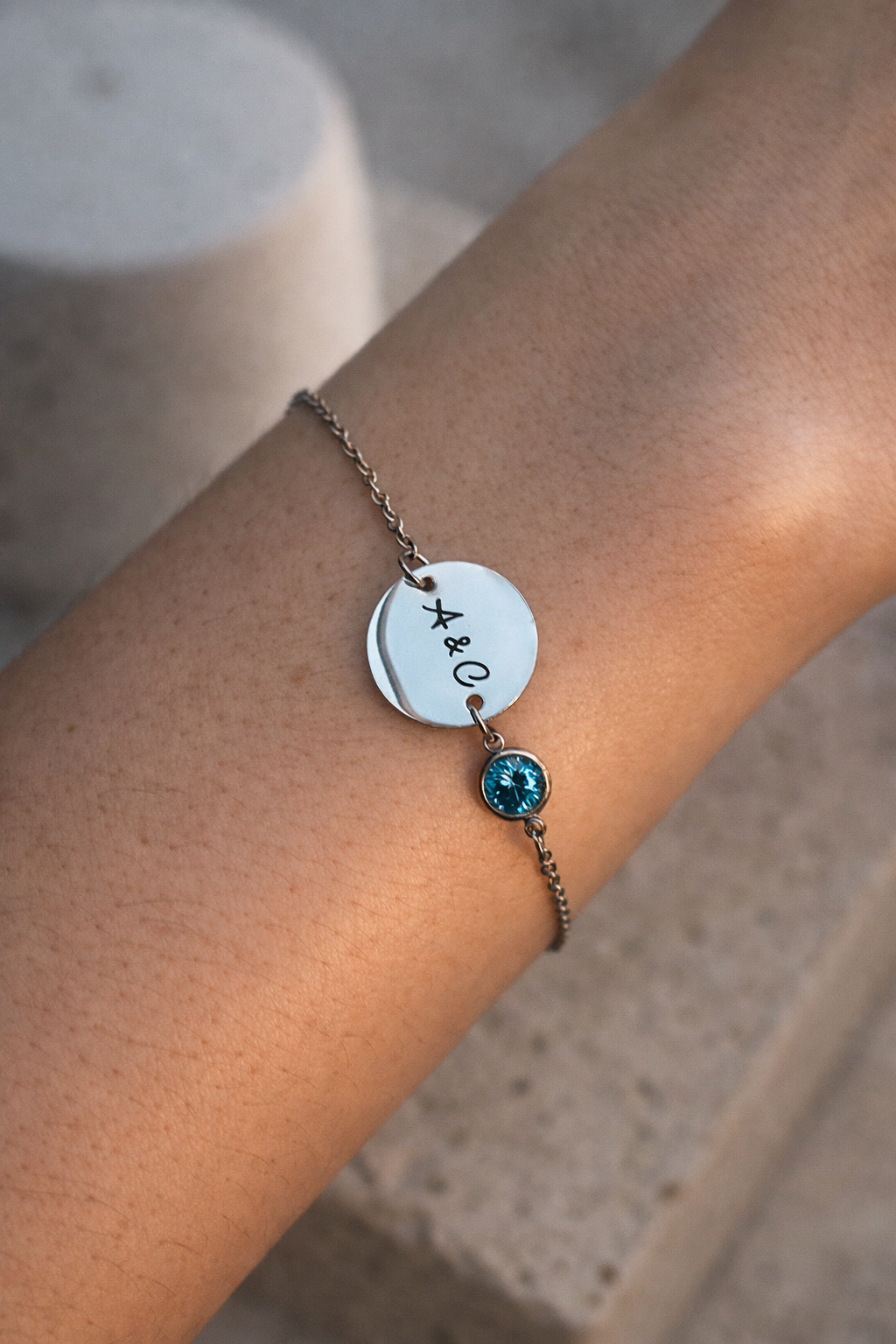 Personalised Anniversary Bracelet Gift Set for Her