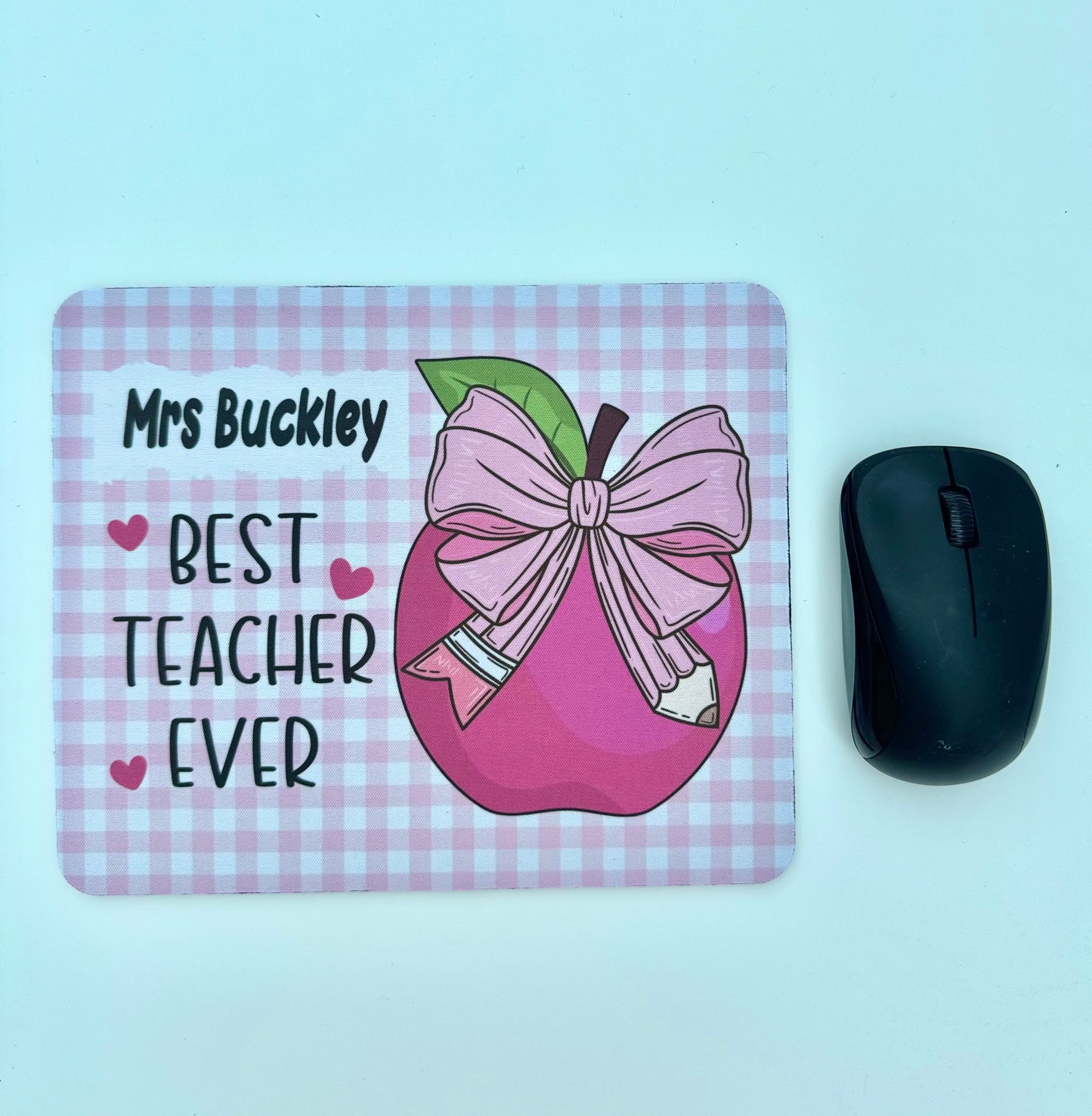 Personalised teacher mouse mat 2 DESIGNS