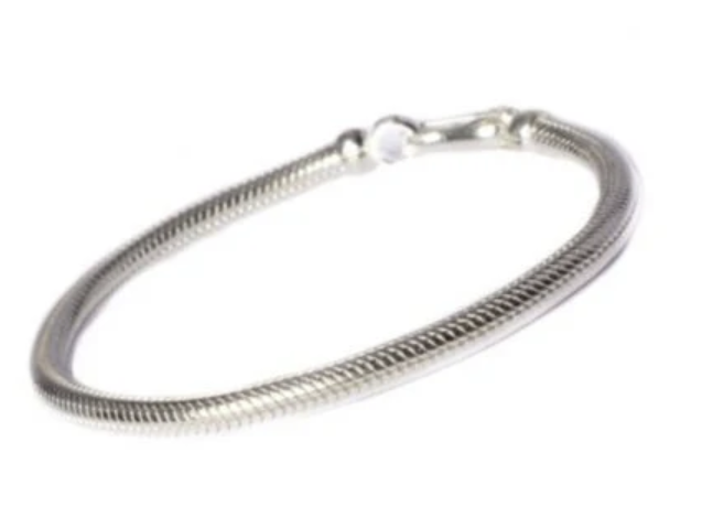 Circle photo engraved charm bead