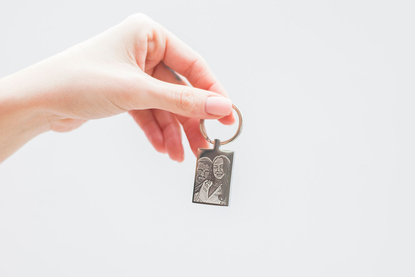 Photo engraved calendar keyring