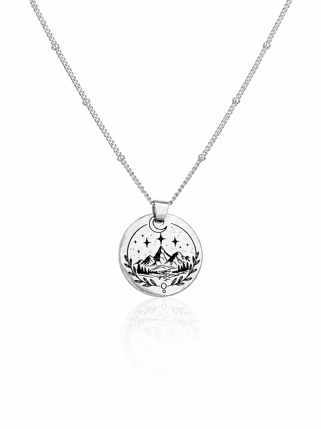 Silver night court engraved necklace | ACOTAR inspired | To the stars who listen... (Copy)