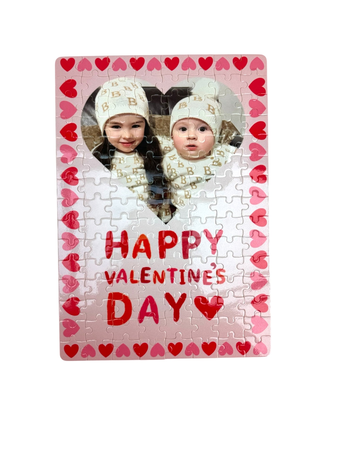 120pcs personalised photo Valentine’s Day cardboard jigsaw