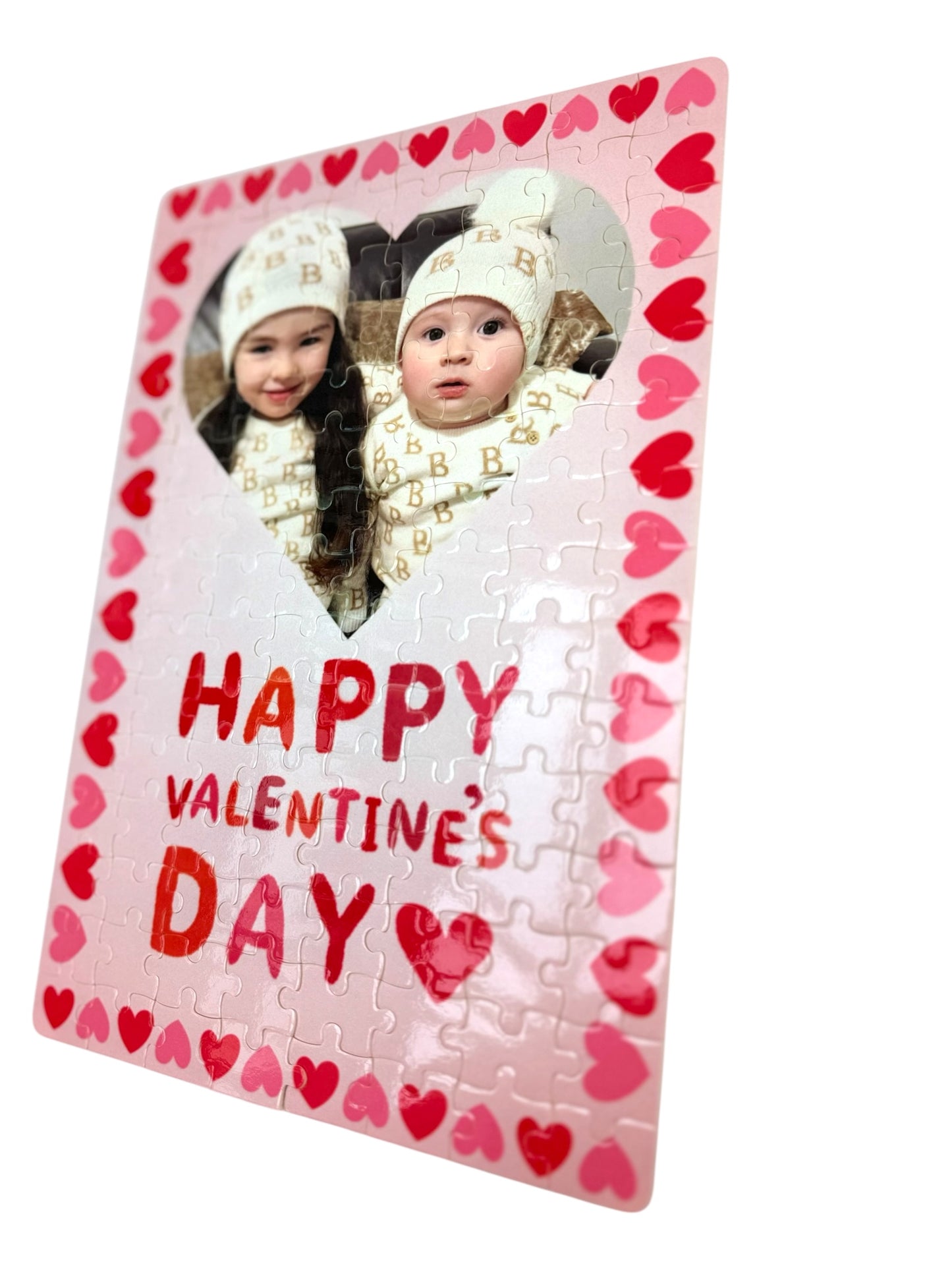 120pcs personalised photo Valentine’s Day cardboard jigsaw