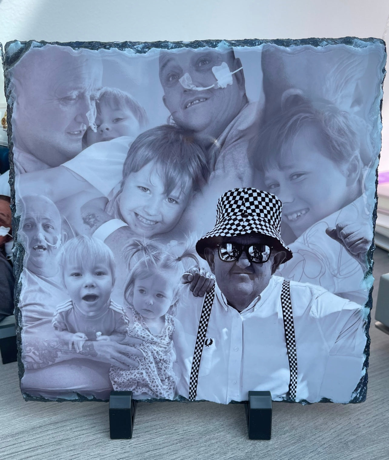 Custom photo edit, rock photo slate