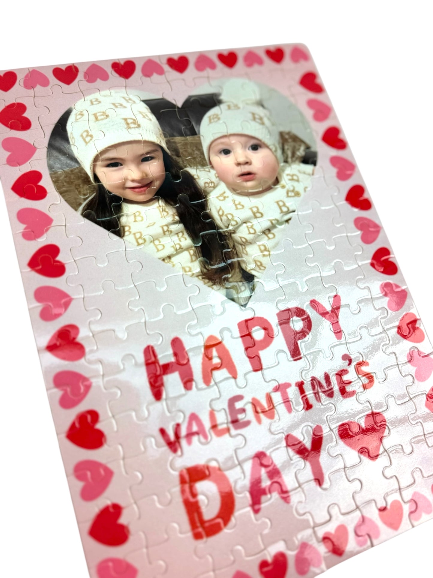 120pcs personalised photo Valentine’s Day cardboard jigsaw