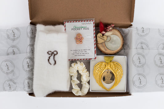 Christmas gift set - gold hanging decoration