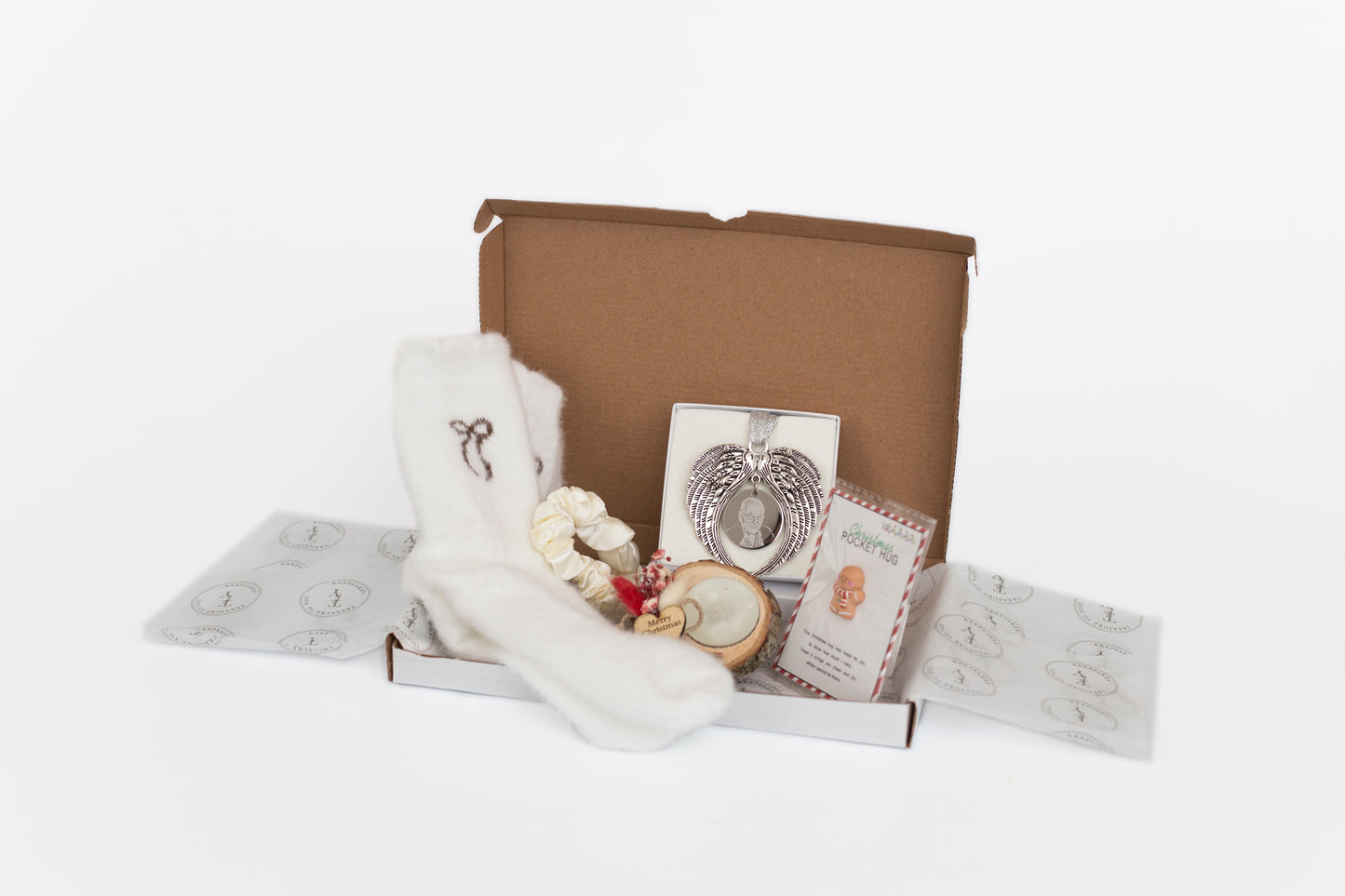 Christmas gift set - silver hanging decoration