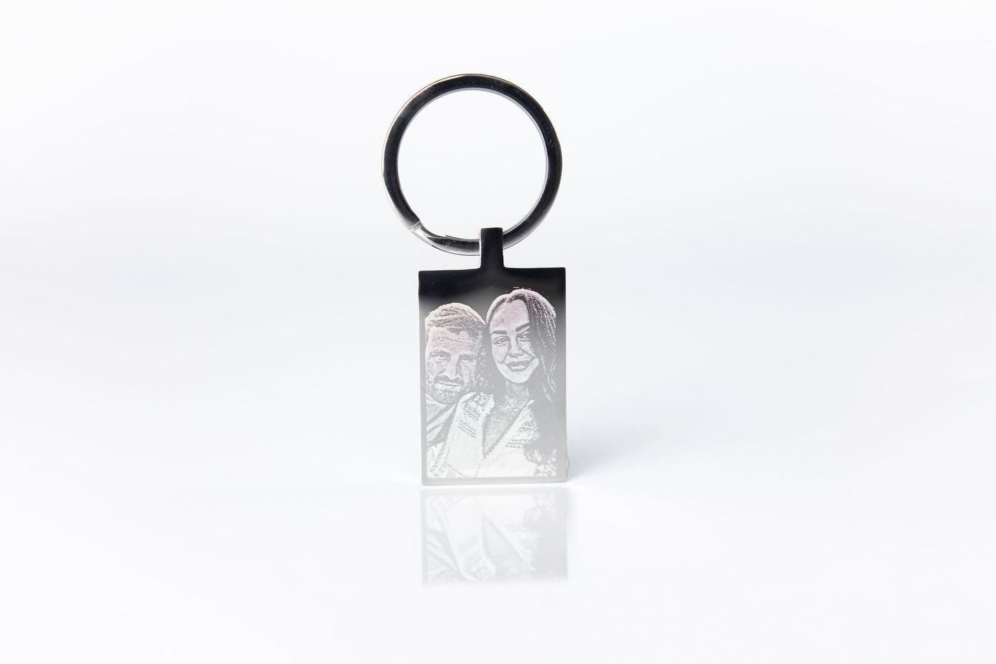 Photo engraved calendar keyring