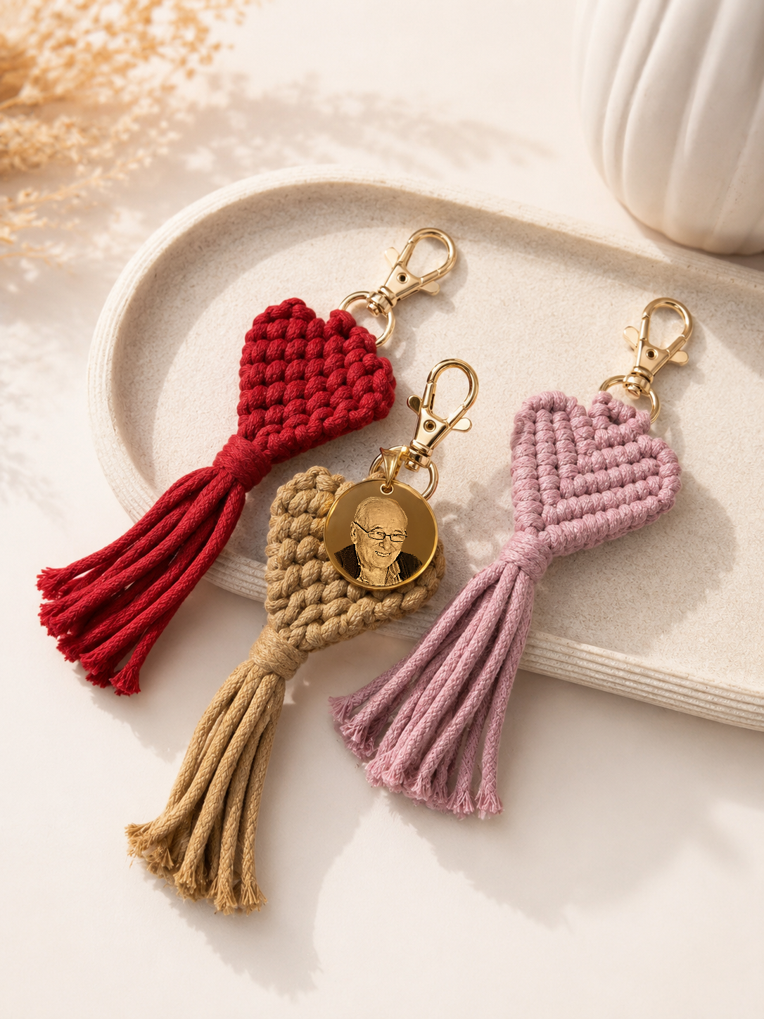 Personalised Engraved Photo Bag Charm