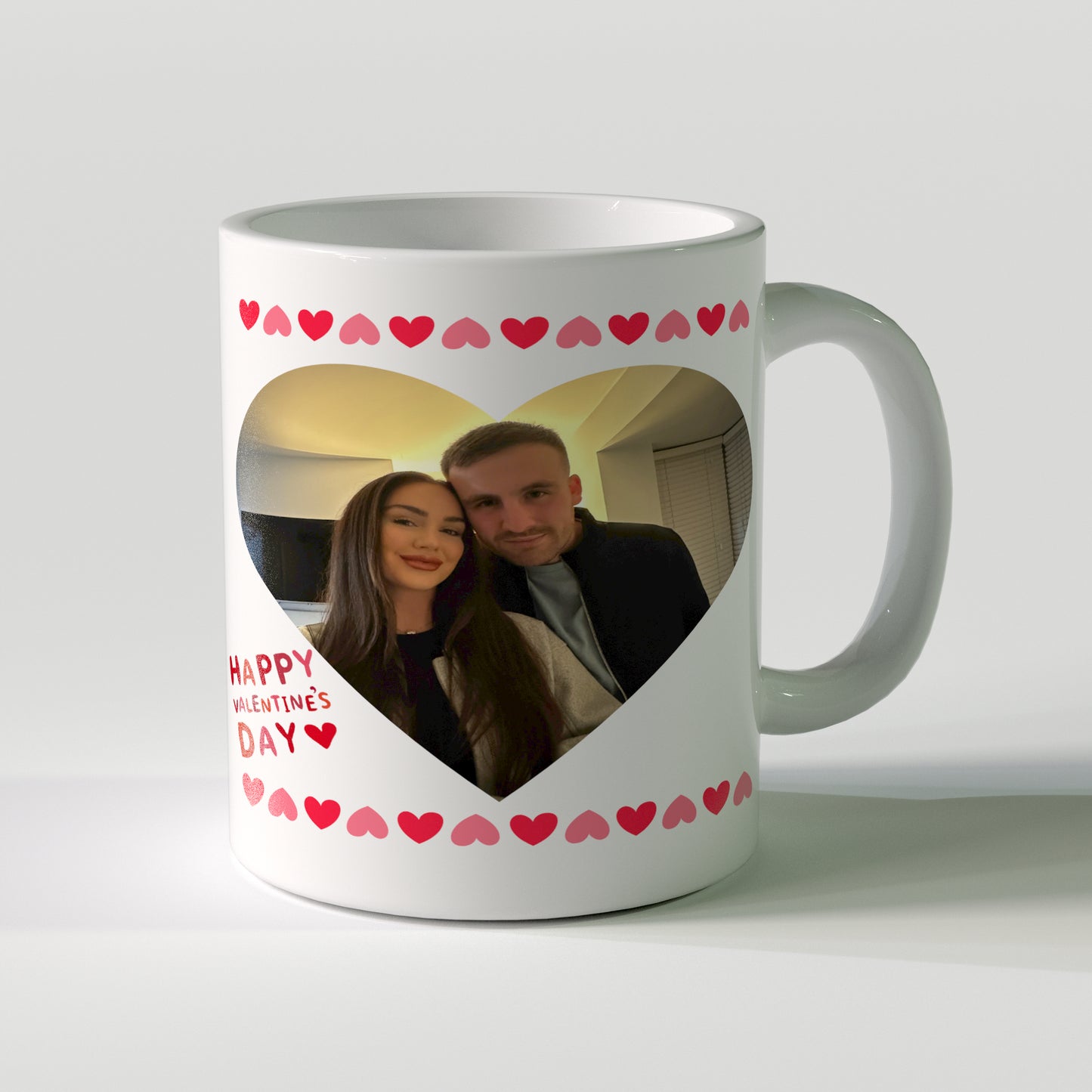 'Happy Valentine's Day' Personalised Photo 11oz Mug