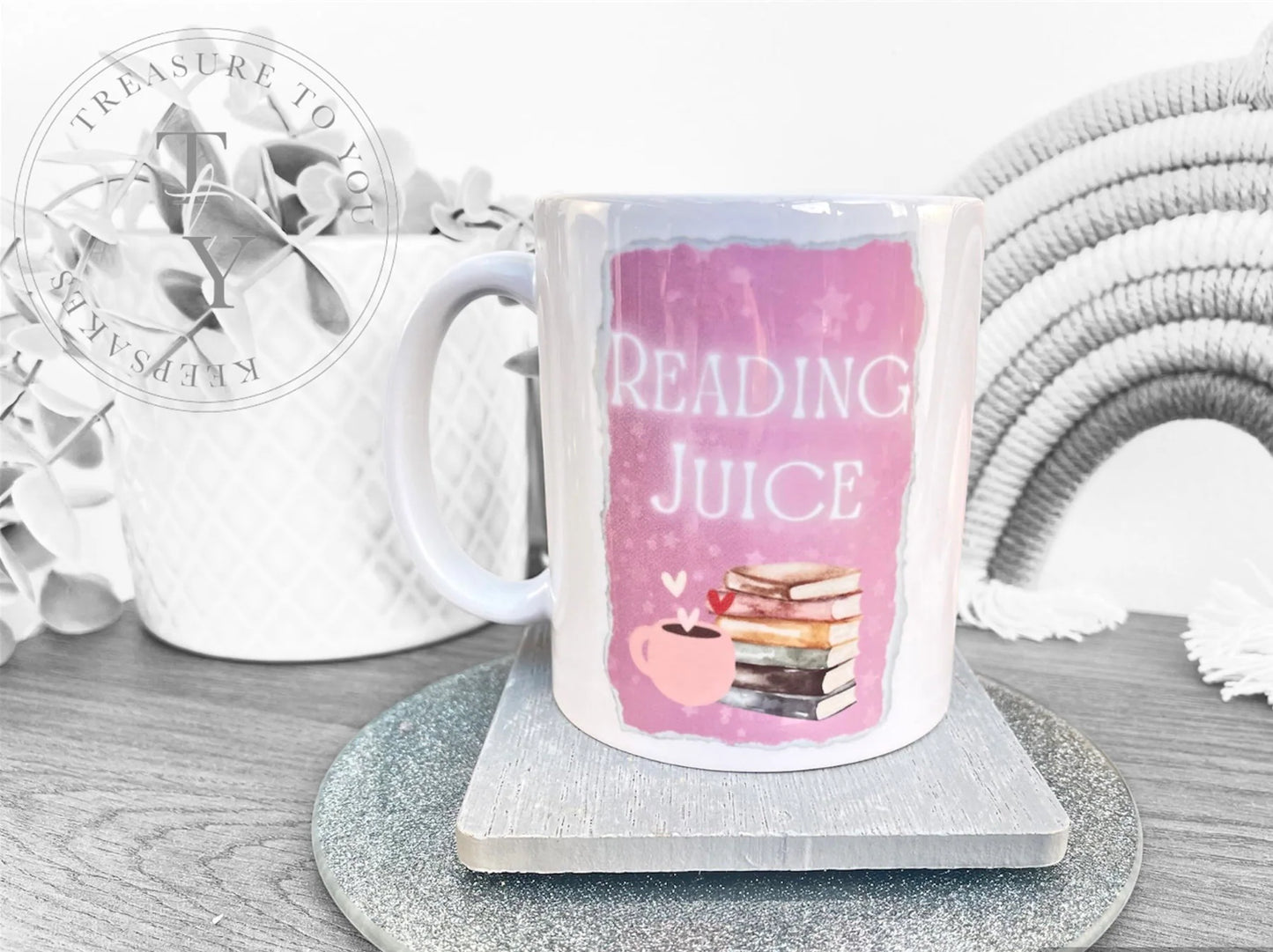 'Reading Juice' mug & bookmark gift set