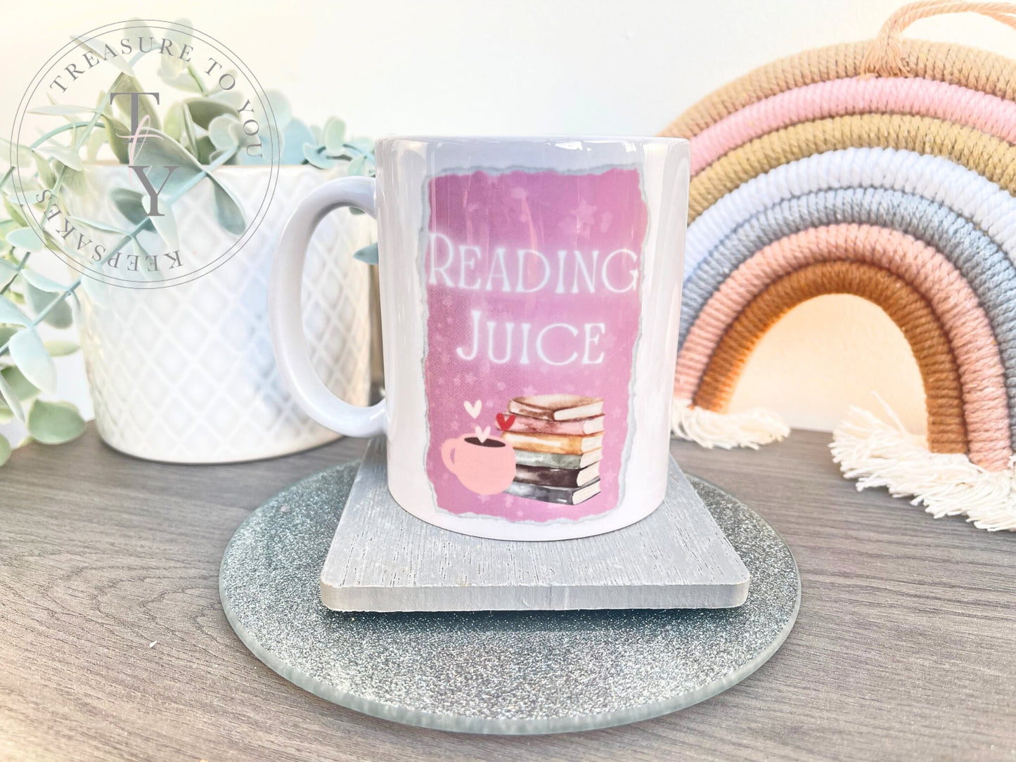 'Reading Juice' mug & bookmark gift set