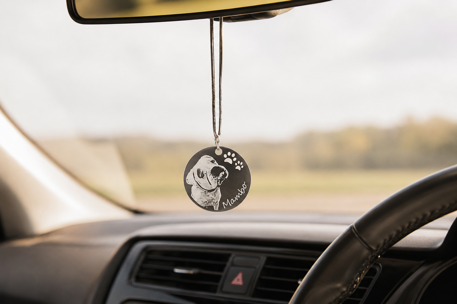 pet photo car pendant charm