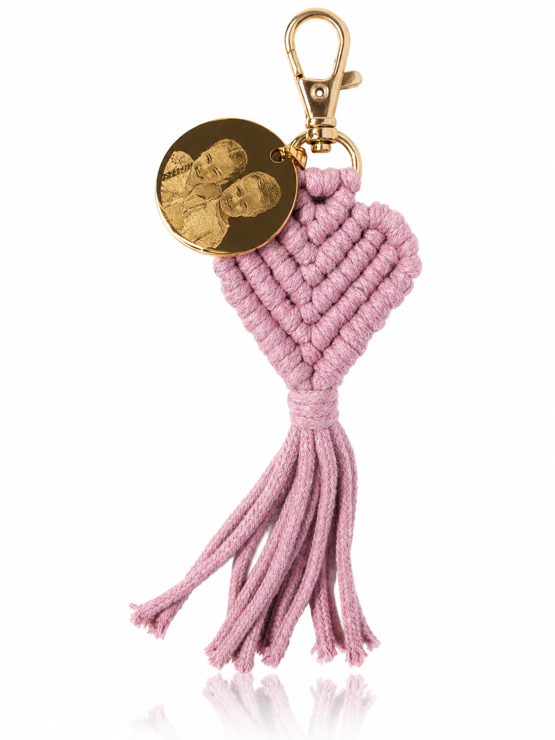 Personalised Engraved Photo Bag Charm
